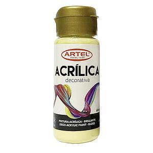 PINTURA ACRILICA ARTEL 60ml DECO PASTEL AMARILLO N° 303