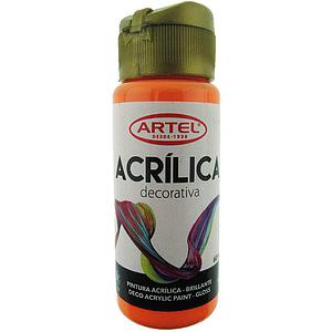 PINTURA ACRILICA ARTEL 60ml DECO NEON NARANJA N° 317