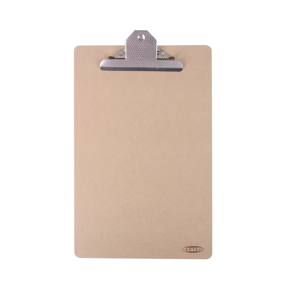 TABLA DE MADERA ARTEL CON APRETADOR DOBLE CLIP ( DESC. )