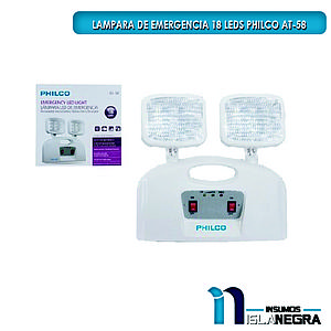 LAMPARA DE EMERGENCIA RECARGABLE PHILCO 18 LED AT58