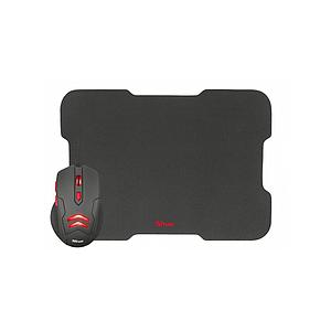 KIT MOUSE + PAD MOUSE TRUST GAMING ZIVA 3000DPI 6 BOTONES 