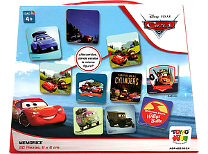 JUEGO MEMORICE CARS MALETA TOYNG 60 PZAS +4  6 X 6 ADE-60150-CA