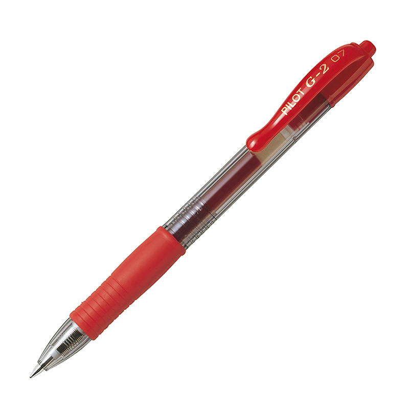 LAPIZ TINTA PILOT G-2 0.7 ROJO ( DESC. )