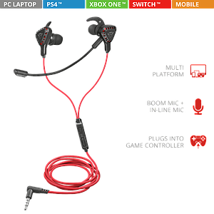 AUDIFONOS TRUST GAMING COBRA DUAL PC/PS4/XBOX ONE/SWITCH/MOBILE GXT 408 ( DESC. )