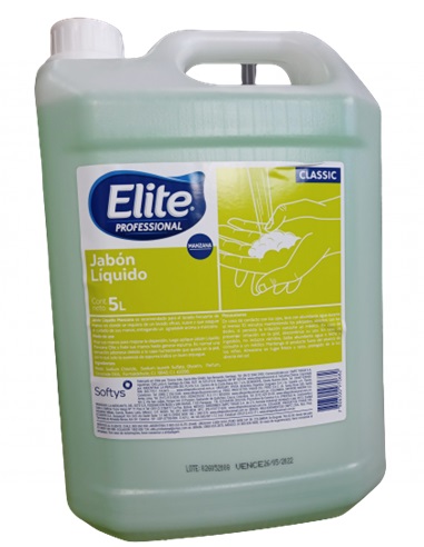 JABON LIQUIDO ELITE PROFESIONAL 5 LITROS MANZANA