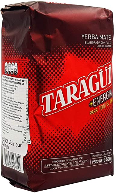 YERBA MATE TARAGUI + ENERGIA 500 GRS.