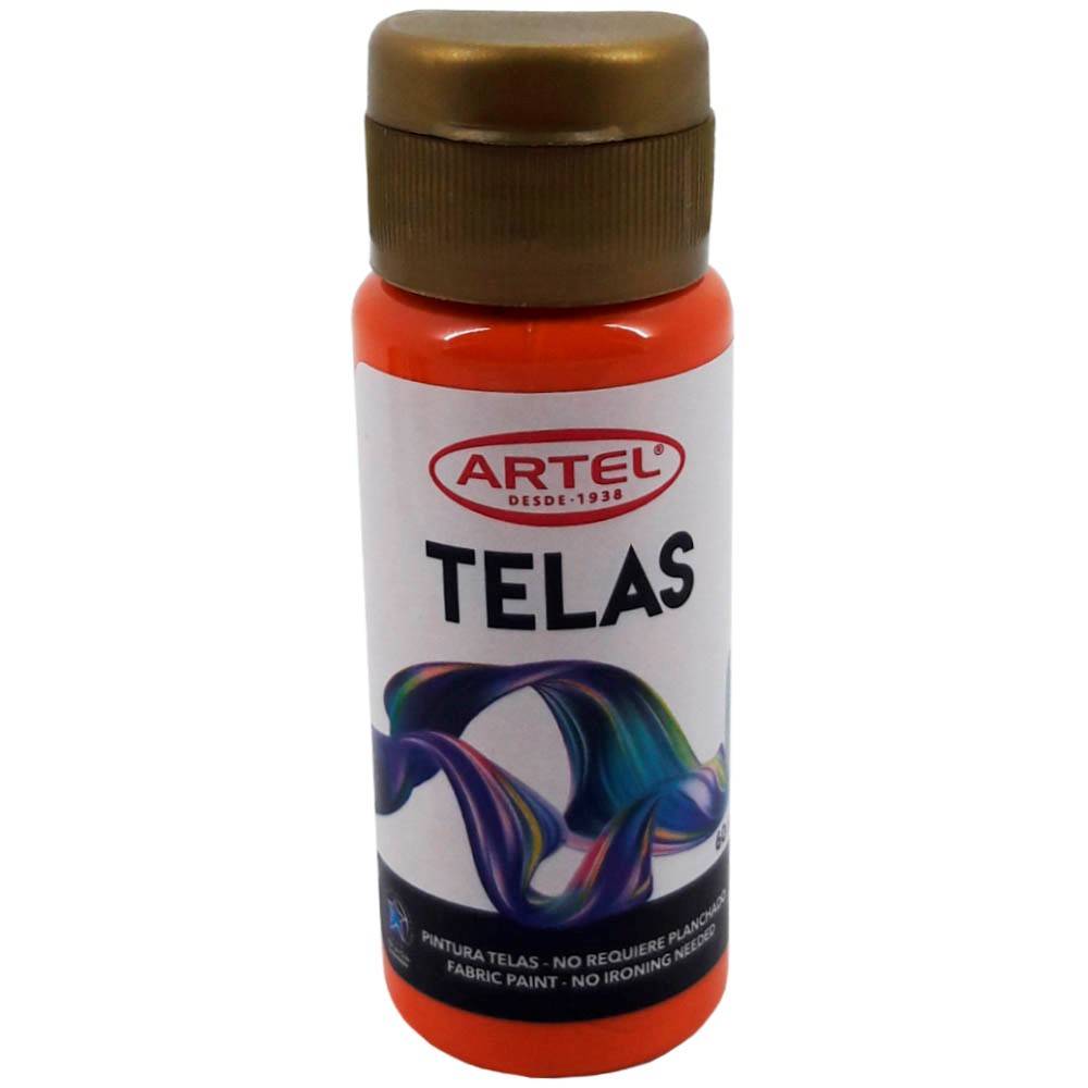 PINTURAS P/ TELAS ARTEL 60 ml NARANJA N° 77