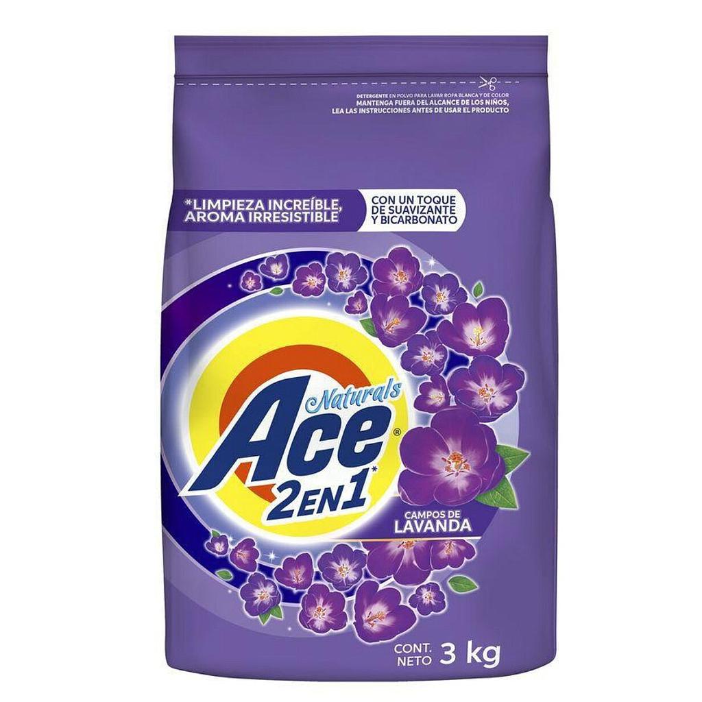 DETERGENTE ACE NATURALS LAVANDA 3 KILOS 