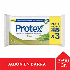 JABON ANTIBACTERIAL PROTEX ALOE 3X90GRS.