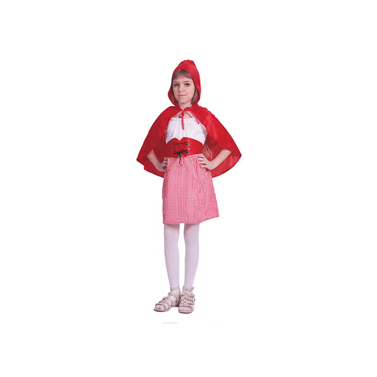 DISFRAZ INFANTIL GLAM CAPERUCITA TALLA 4-6 AÑOS 