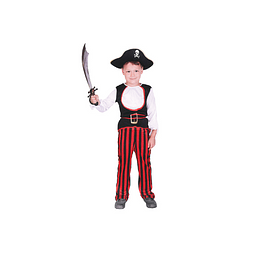 DISFRAZ INFANTIL GLAM PIRATA TALLA 7-9 AÑOS