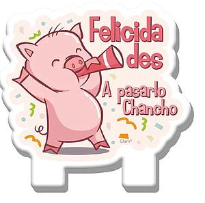 VELA GLAM A PASARLO CHANCHO 1UNID.