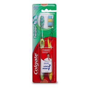 CEPILLO COLGATE TWISTER FRESH FULL H.  SUAVE  BLISTER 2X1UNID.