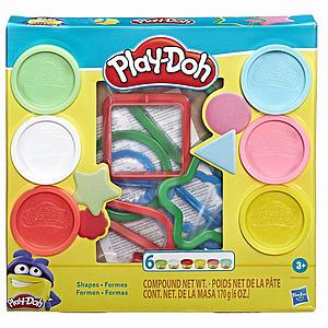 MASA PLAY-DOH FORMAS PACK 6 UNID. 3+ (E8530)