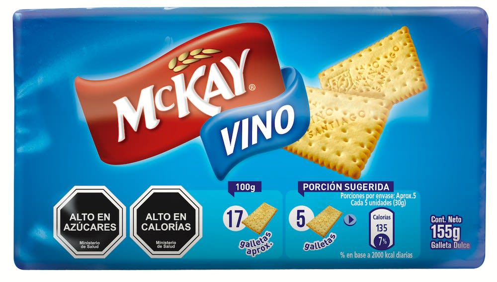 GALLETA MACKAY VINO  155GRS.