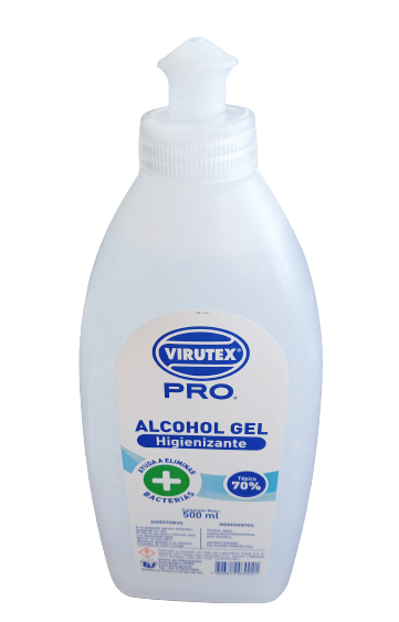 ALCOHOL GEL VIRUTEX AL 70%  500 ml.