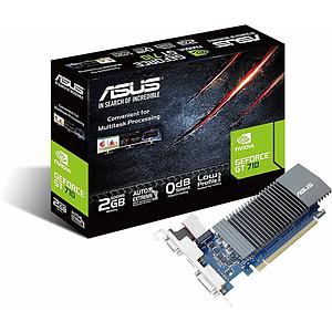 TARJETA DE VIDEO ASUS GEFORCE GT710-SL-2GB DDR3 PCI-E 2.0 DIRECTX 12 VGA/HDMI/DVI-D