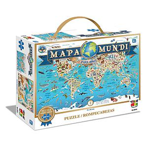 PUZZLE 200 PIEZAS MAPAMUNDI 5+ 75X50CM (AA-2210)
