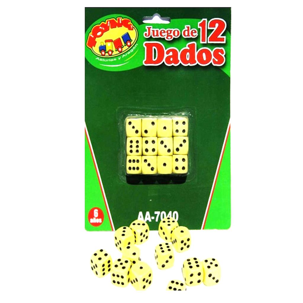 DADOS BLISTER 12UNID. TOYNG 6+ (AA-7040) 