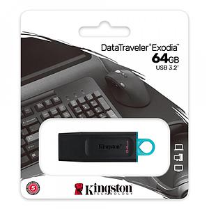 PENDRIVE KINGSTON 64 GB 3.2 DATATRAVEL EXODIA