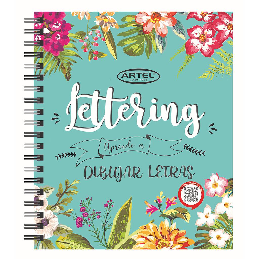 LIBRO LETERING ARTEL APRENDE A DIBUJAR LETRAS 21X25CMS.