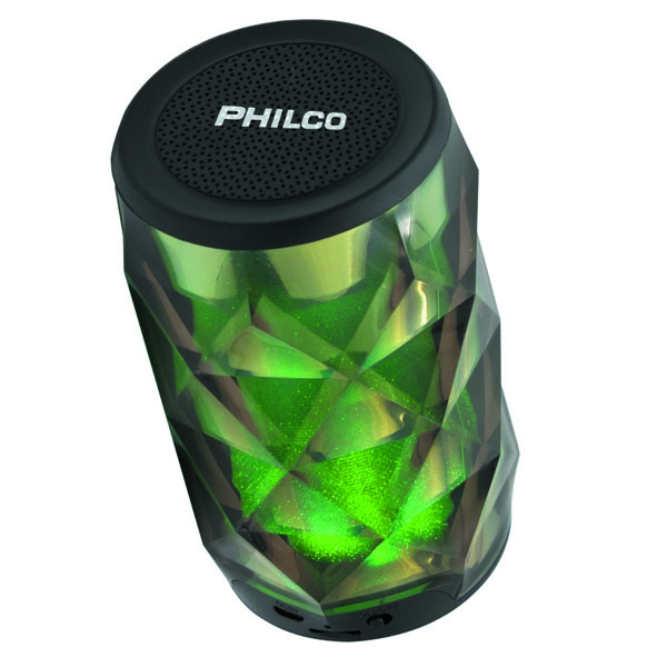 PARLANTE PHILCO BT/MICROSD/FM/MIC DIAMOND RGB 260BK