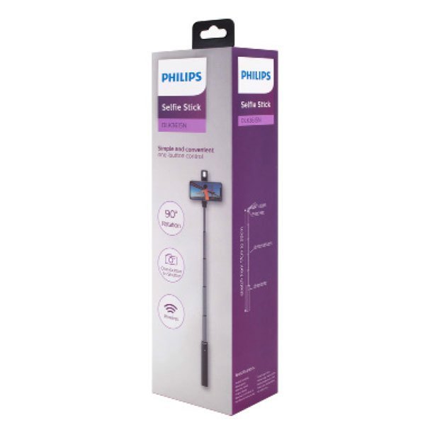 BASTON BLUETOOTH PHILIPS SELFIE STICK DLK3615N NEGRO CON FLASH