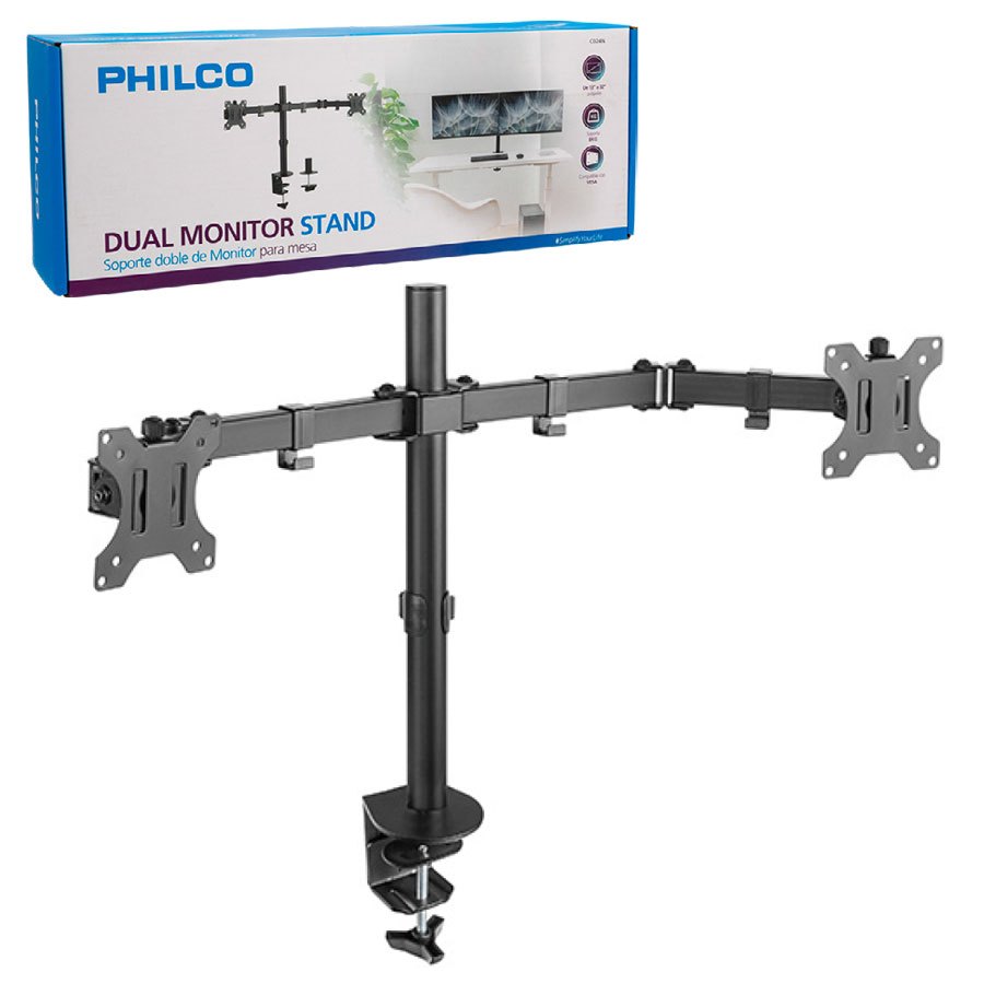 SOPORTE MONITOR PHILCO DOBLE LCD C024 13-32" 8KG 86SPPC024N