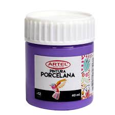 PINTURA PORCELANA ARTEL PURPURA 40ML.