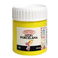 PINTURA PORCELANA ARTEL AMARILLO 40ML.