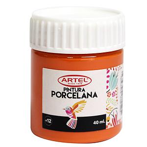 PINTURA PORCELANA ARTEL ANARANJADO 40ML.