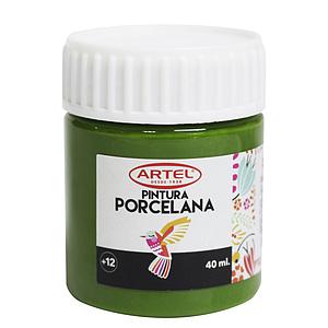 PINTURA PORCELANA ARTEL VERDE 40ML.