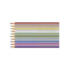 LAPICES DE COLORES  FABER CASTELL 10 COLORES METALICOS 