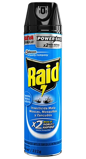 INSECTICIDA RAID  360 cc MATA MOSCAS MOSQUITOS Y ZANCUDOS 