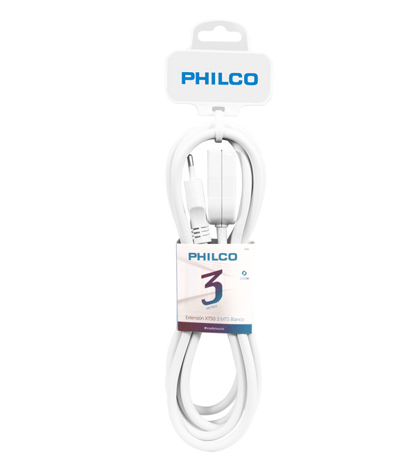 ALARGADOR MULTIPLE PHILCO XT50 3MTS BLANCO 