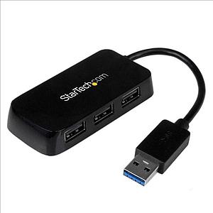 HUB STARTECH USB 3.0 4 PUERTOS ST4300MINU3B NEGRO