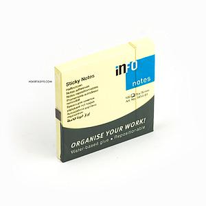 NOTAS ADHESIVAS MEMO STICK INFO 75 X 75 MM. AMARILLO 100 HJS. ( CH )
