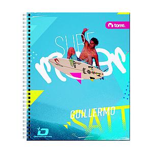 CUADERNO TORRE TOP 7mm 150 Hjs DEPORTISTAS  ( DESC. )