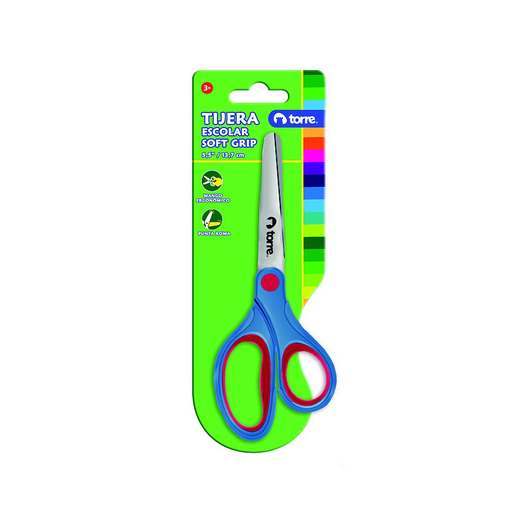 TIJERA ESCOLAR TORRE SOFT GRIP 13.7 Cms