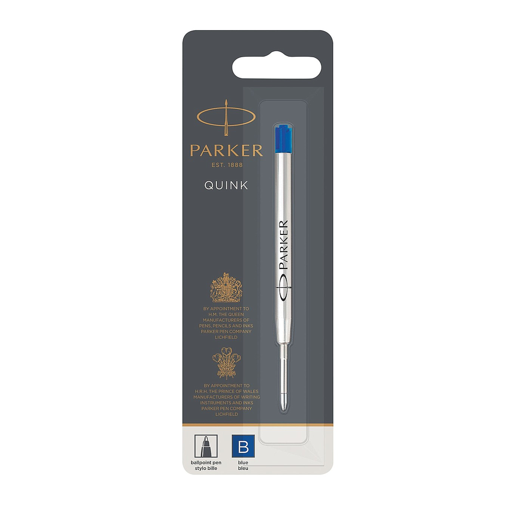 REPUESTO PARKER JOTTER PASTA QUINK FLOW AZUL 1.2 (1950365) 
