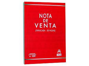 NOTA DE VENTA TRIPLICADO BUHO ART.152 50HJS.