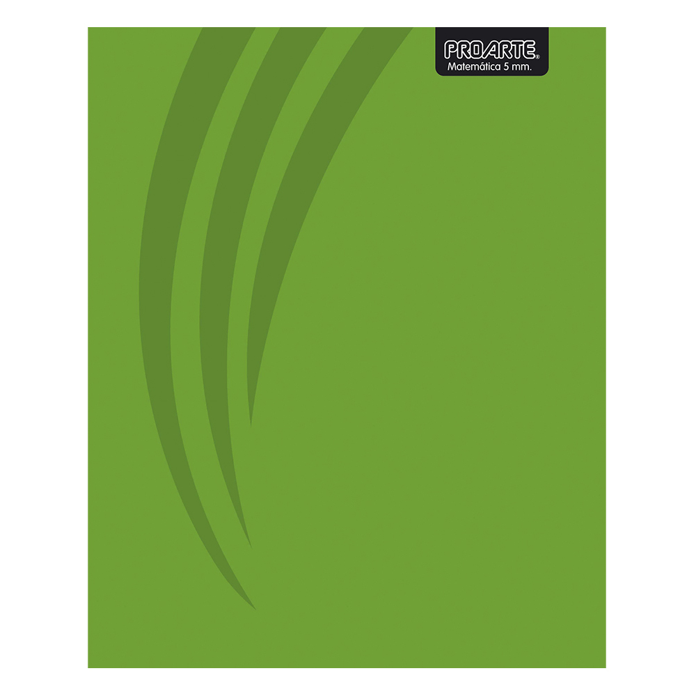 CUADERNO PROARTE UNIV. 5mm 100 Hjs  TAPA EXTRA DURA LISO 