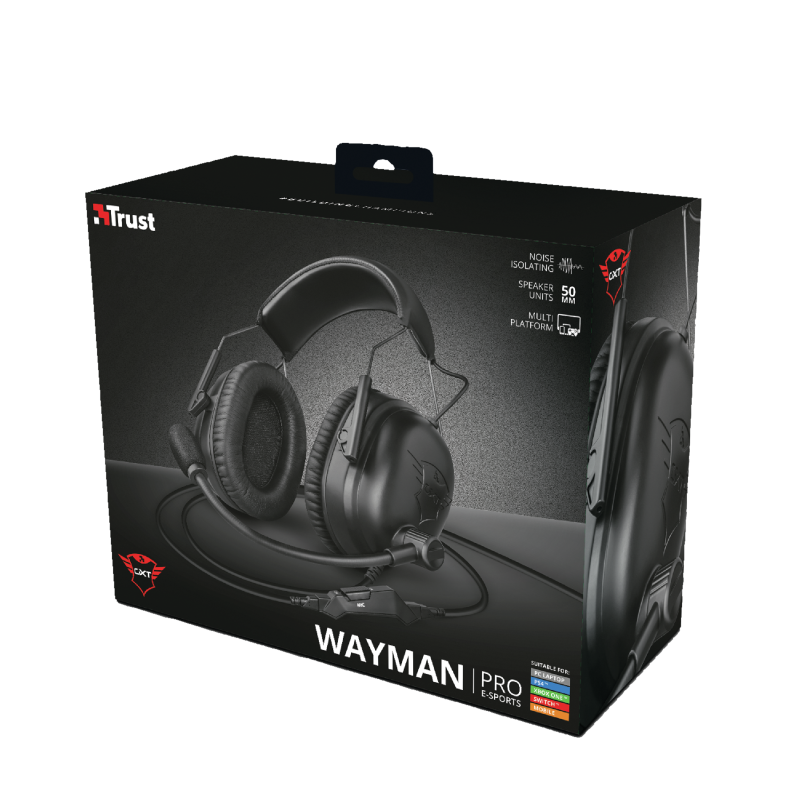 AUDIFONO GAMER TRUST WAYMAN PRO GXT 444  PARA PC/PS4/XBOX ONE/SWITC