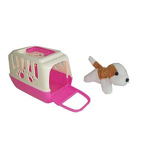 PERRO CON CAJA TRANSPORTADORA TOYNG 3+ (AT-160)