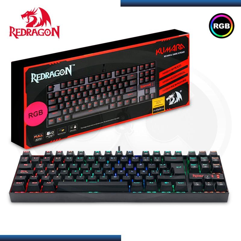 TECLADO MECANICO REDRAGON GAMING RGB KUMARA BLACK K552RBG-1
