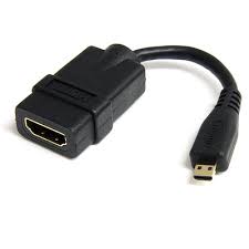 ADAPTADOR STARTECH MICRO HDMI MACHO A HDMI HEMBRA HDADFM5IN