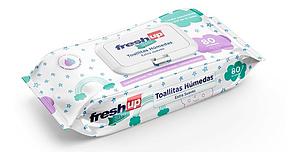 TOALLITAS HUMEDAS HIPOALERGENICAS CARE UP 80 UNIDADES C/TAPA (CA) ( LIC.W )