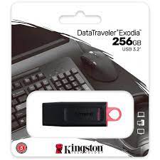 PENDRIVE KINGSTON 256GB 3.2 DATATRAVEL EXODIA