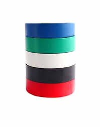 HUINCHA AISLADORA SELLOCINTA SET 5 COLORES 18MM X 5MTS.