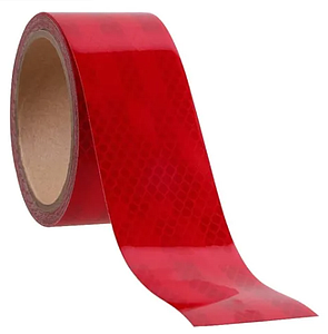 CINTA SELLOCINTA REFLECTANTE COLOR ROJO 48MM X 5MTS.